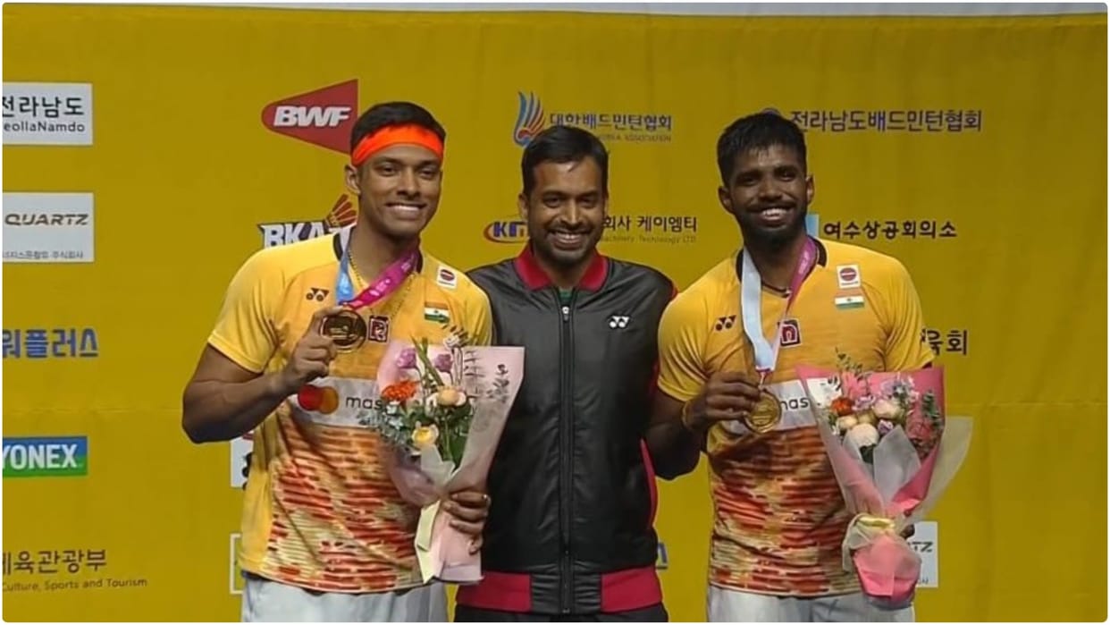 Satwik-Chirag wins Korea Open their third title of the year, defeated the world's number one pair in the final