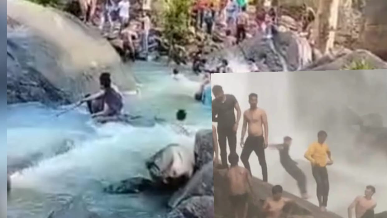 Sehore: A young man died again in Amargarh waterfall, jumped in film style and got swept away