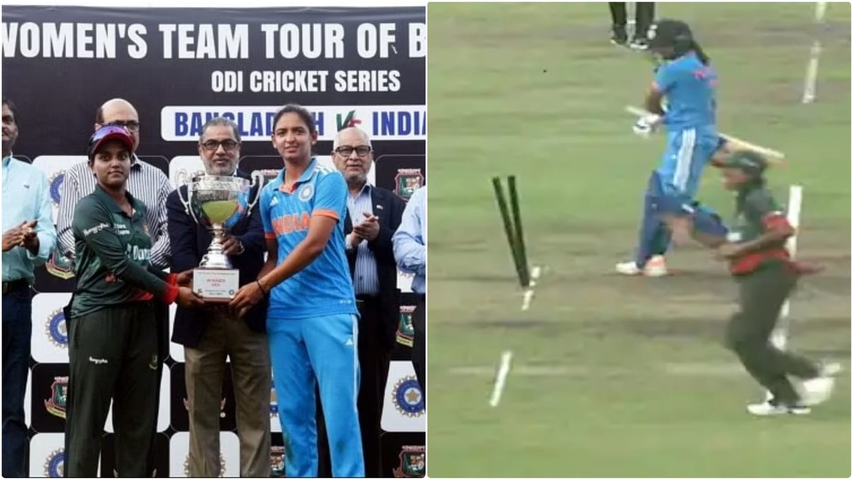 poor umpiring tied IND W vs BAN W ODI Series, Harmanpreet called the umpires at the time of photoshoot