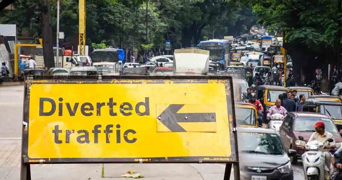26 to five days diversion for heavy vehicles, will be applicable till August 22 in the first phase