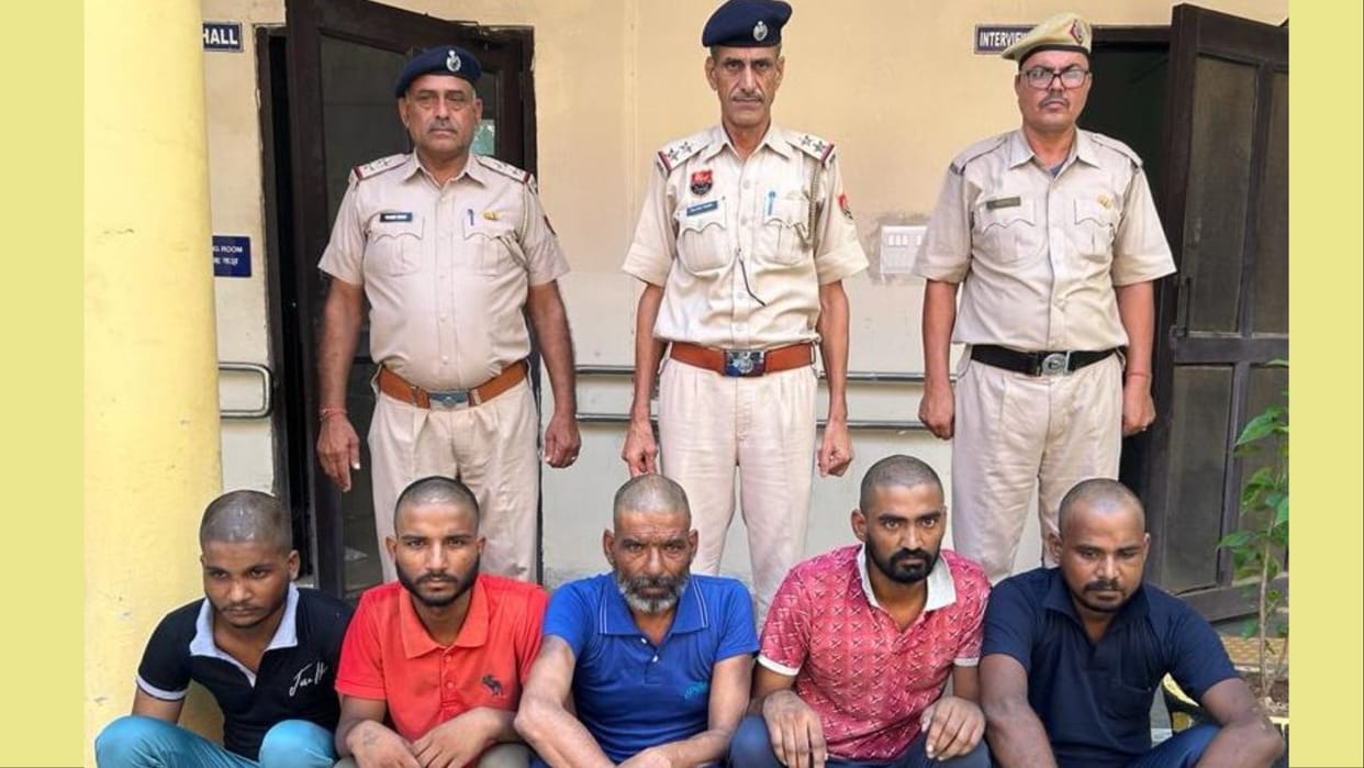 Five henchmen of interstate thieves gang arrested in Bhiwani of Haryana