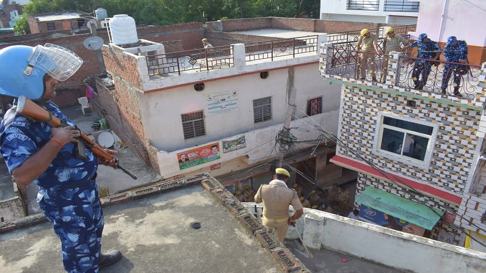 tight security in jogi nawada bareilly after clashed in bareilly