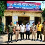 पकड़े गए रंगदारी मांगने के आरोपी