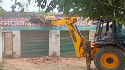 On orders of court in Budaun bulldozer ran on SP office