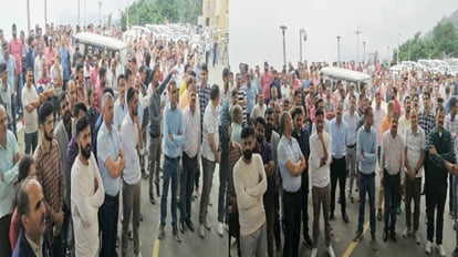 shimla News: Cabinet meeting inside, demonstration of secretariat employees going on outside