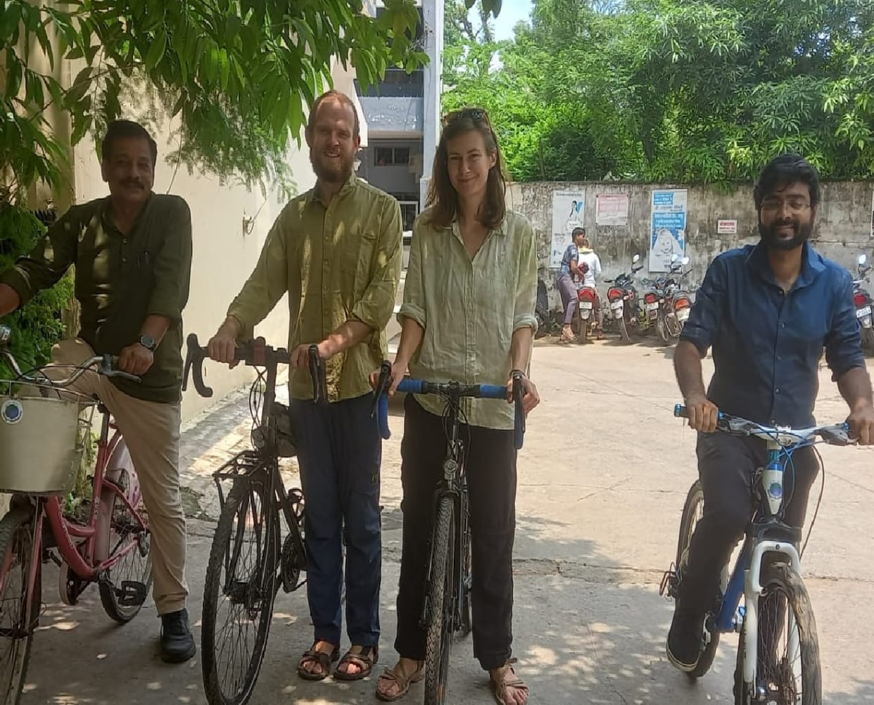 Jonas of Germany and Hannah of Slovakia visit Bilaspur
