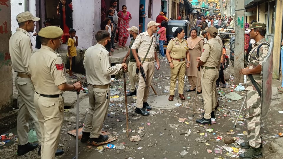 Jammu Police raid against drug smuggling in Rajiv Nagar