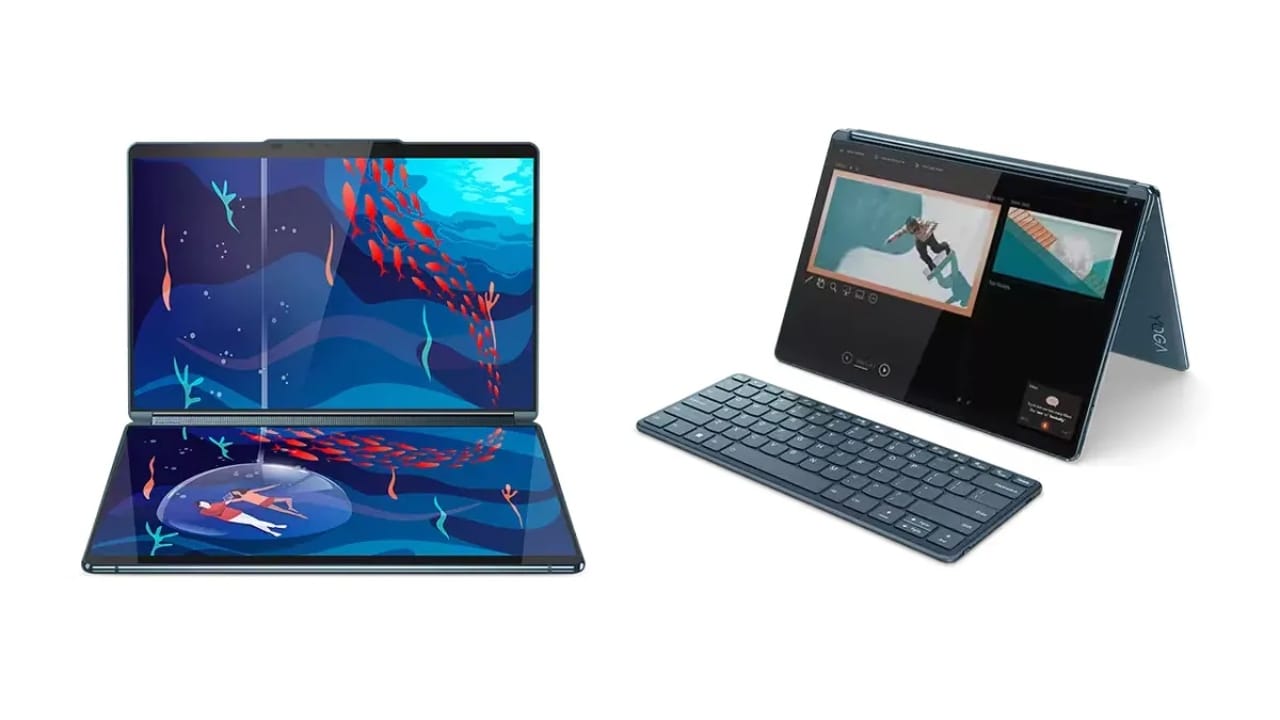 Lenovo Yoga Book 9i Laptop Launched in India with dual OLED Displays know Price and Specifications