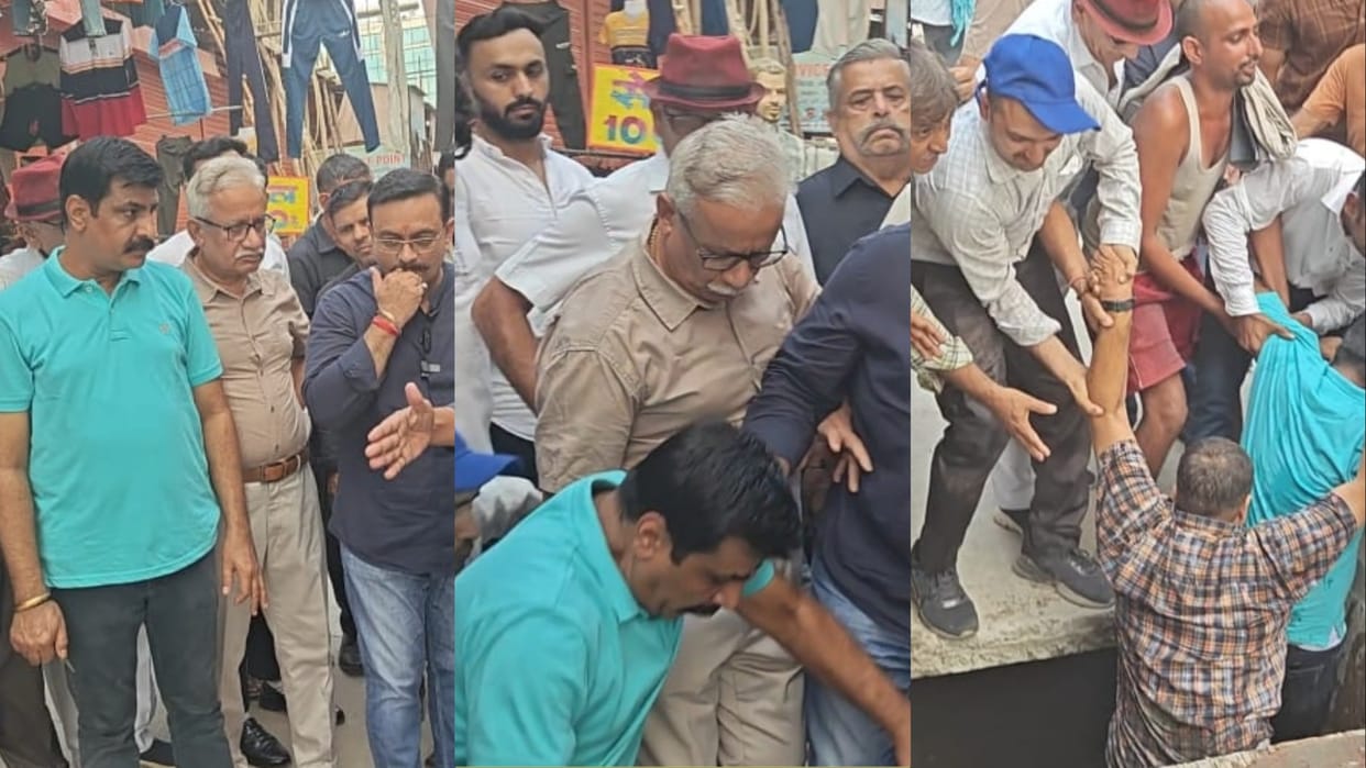 Haryana: Congressmen raising the problem of open drains fell into the drain