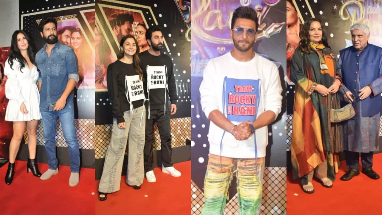 Rocky Aur Rani Kii Prem Kahaani Screening Alia Bhatt Ranveer Singh Jaya Bachchan Katrina Kaif Vicky Kaushal