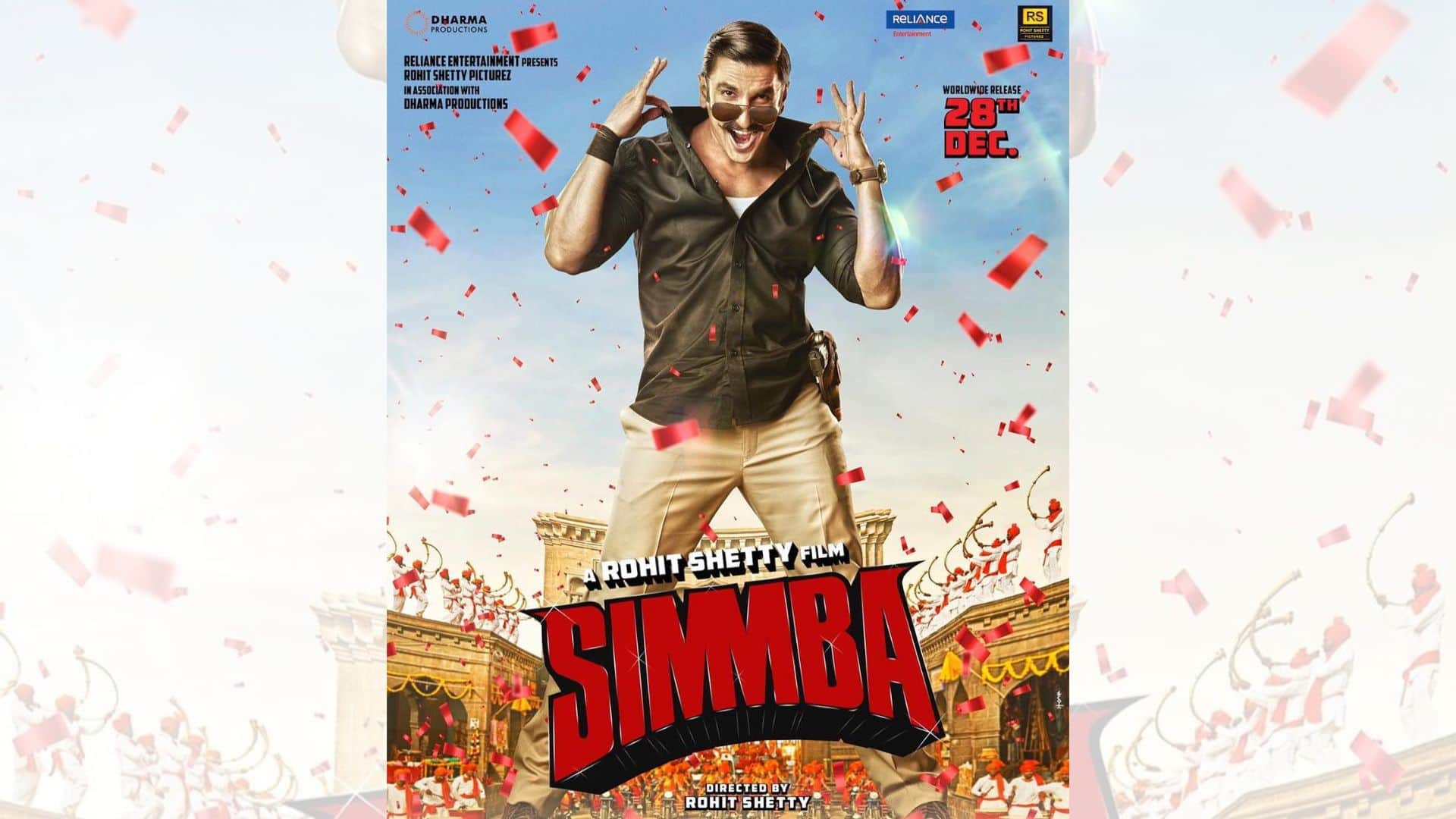 Ranveer Singh gets back into Simmba mode for Ajay Devgn rohit shetty film Singham Again shares pic from set