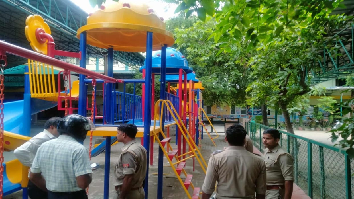 Student died after falling while swinging in school at deoria