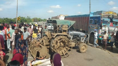 Child died in road accident while going to school in Nalanda; Villagers blocked Bihta-Sarmera main road