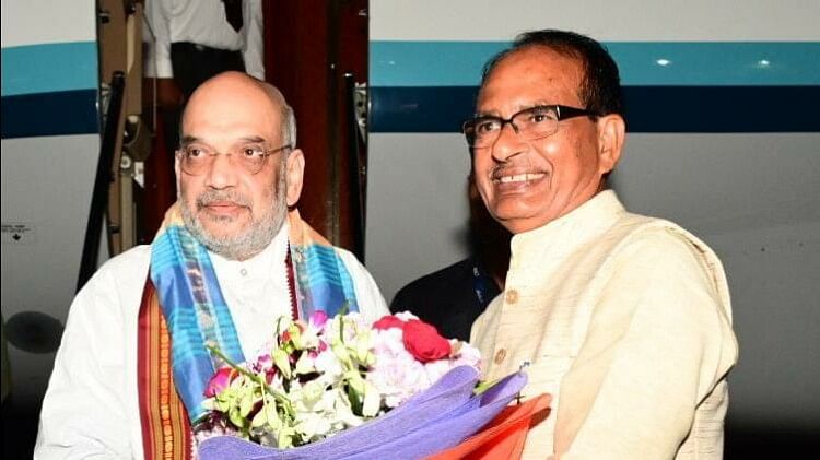 MP News: Union Home Minister Amit Shah reached Bhopal, brainstormed on election strategy for three hours