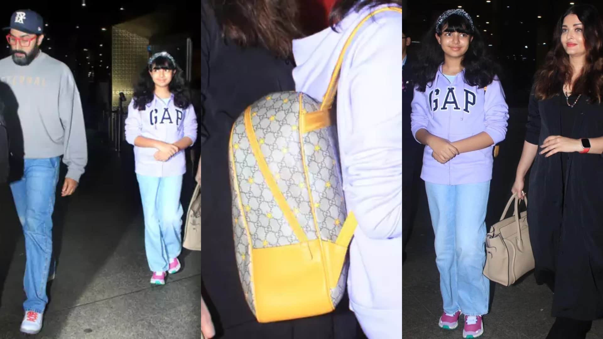 Fashion aaradhya bachchan daughter of abhishek bachchan and Aishwarya Rai take expensive bag