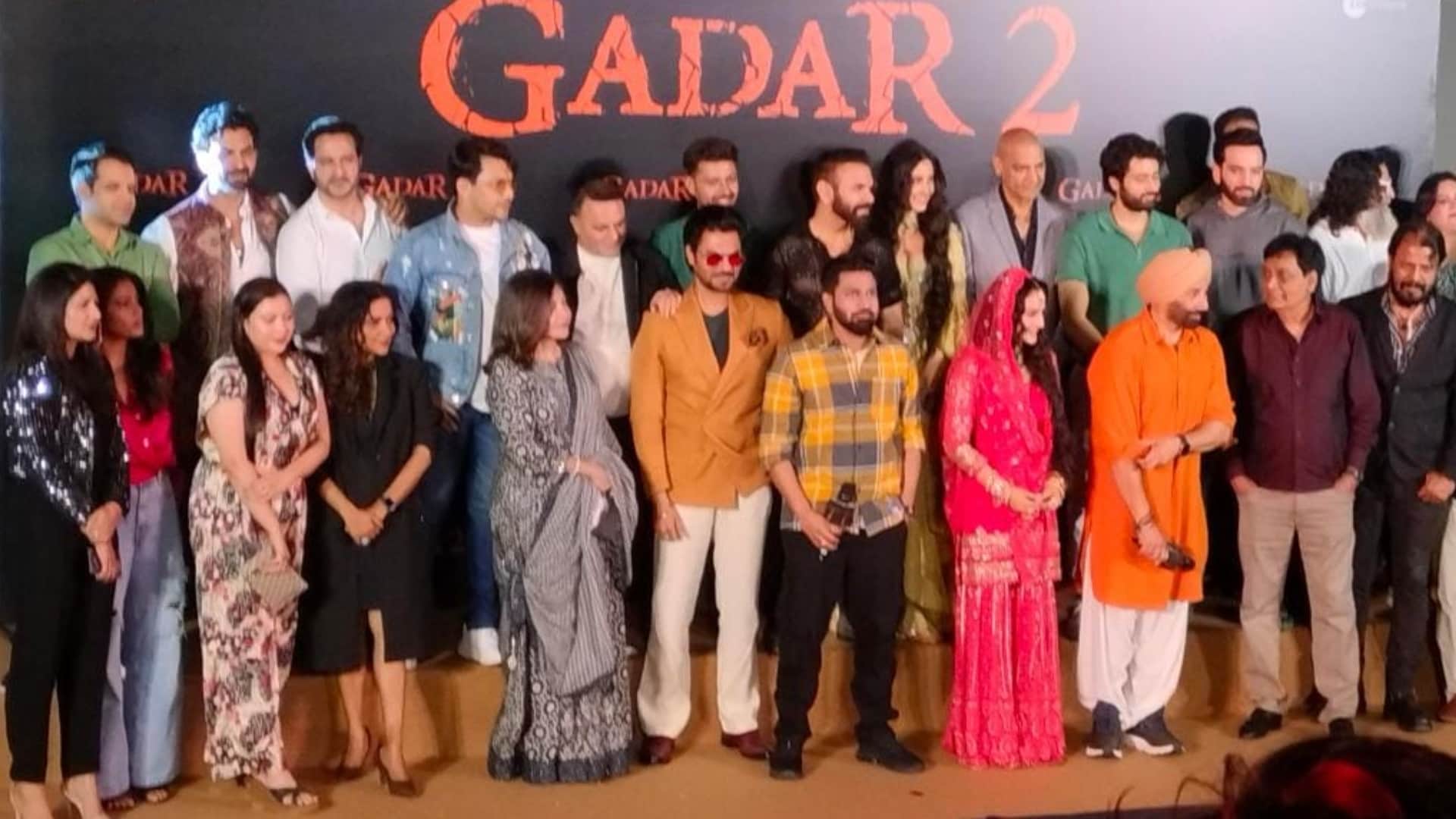Gadar 2 Trailer launch Event Sunny Deol Ameesha Patel Anil Sharma Utkarsh Sharma