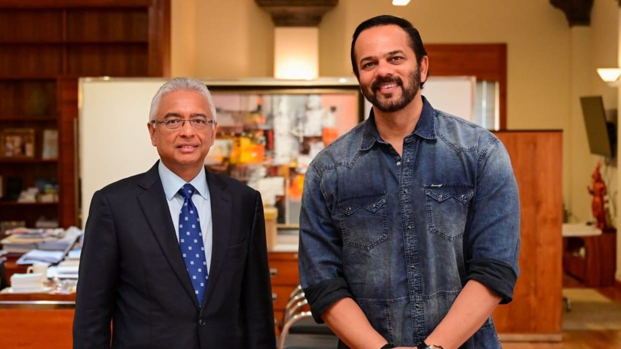 Rohit Shetty meets Prime Minister of Mauritius Pravind Jugnauth singham again film shooting to start October