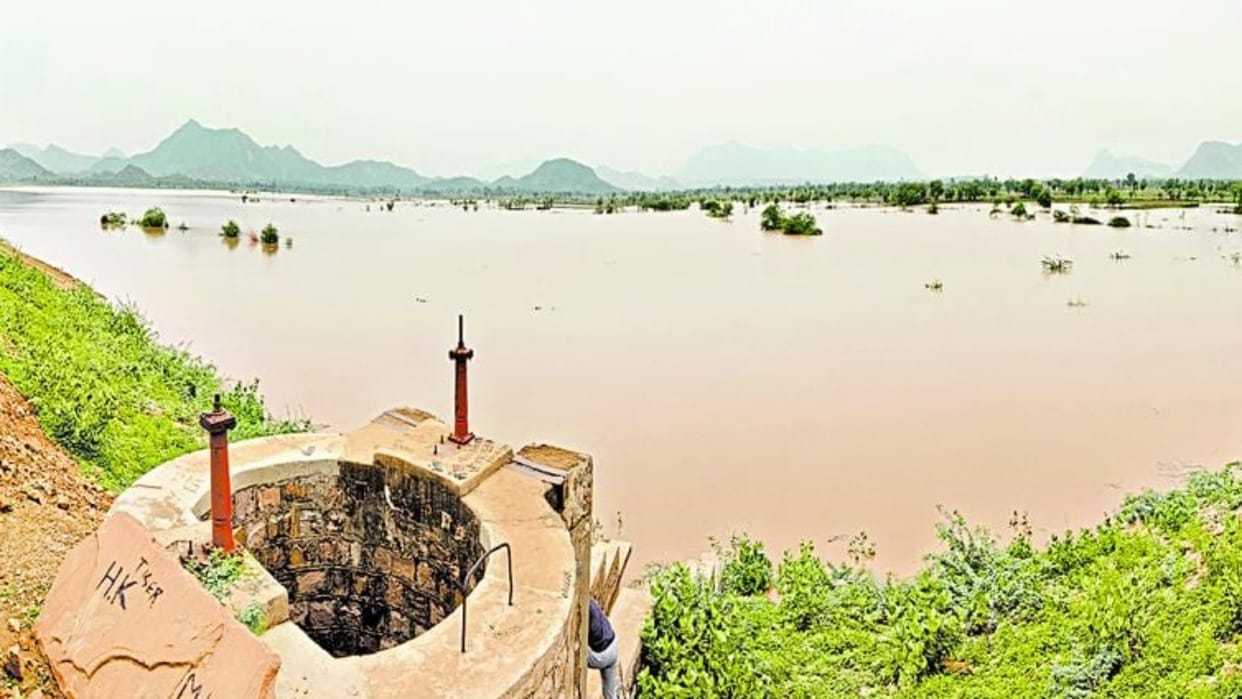 Inflow of water in Sikar Raipur dam is fast 77 mm of rain in Neemkathana