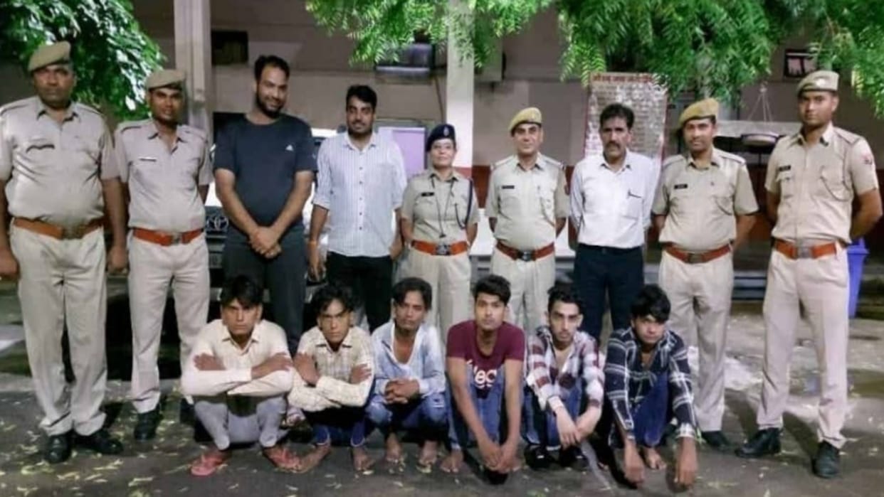 Rajasthan Six blackmailers of Mewat arrested for honeytrap and blackmailing in Dausa