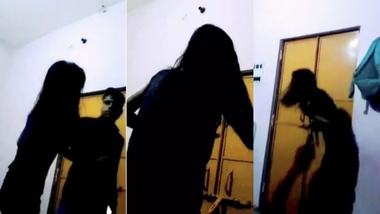 boyfriend brutally beat girlfriend with belt in lakhimpur kheri