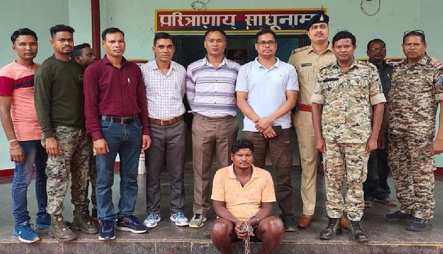 Police arrested accused who raped girl student in Potakabin hostel sukma