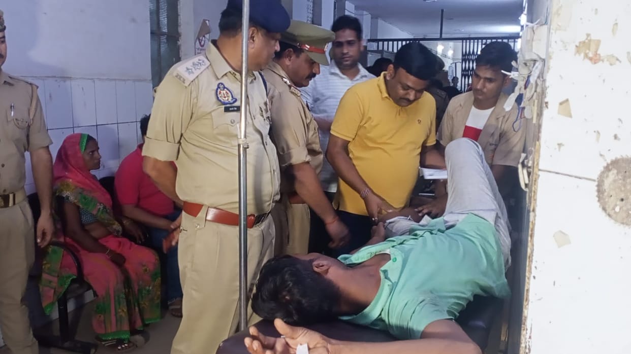 Vicious crook of Sitapur injured by police bullet in encounter
