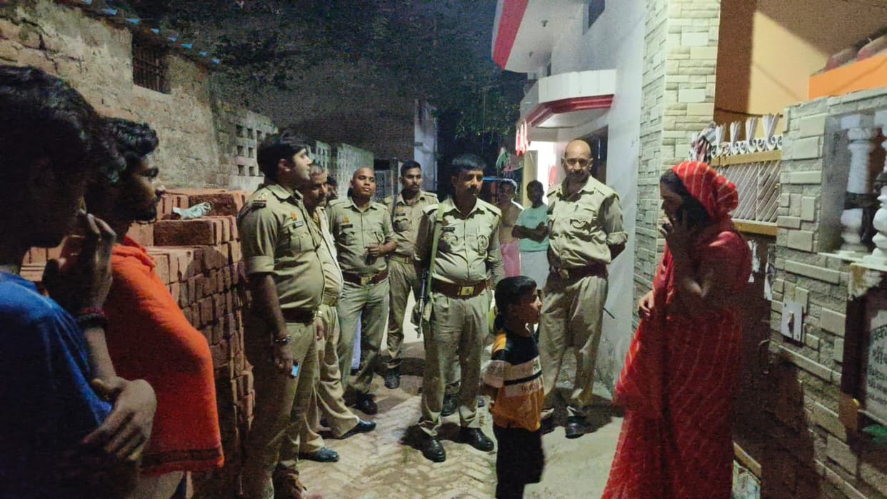 Why is this woman sitting on a dharna at the gate of her in-laws house to be with her husband