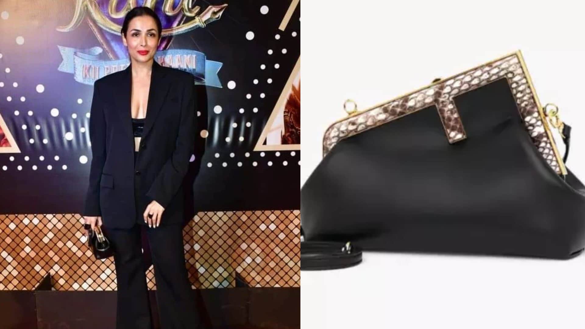 Malaika Arora glamorous look at screening of rrkpk actress take bag worth more than 2 lakh