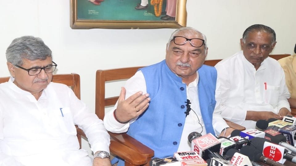 Former CM Hooda taunt: Announcement of giving 4 lakhs to families of those died due to flood is insufficiet