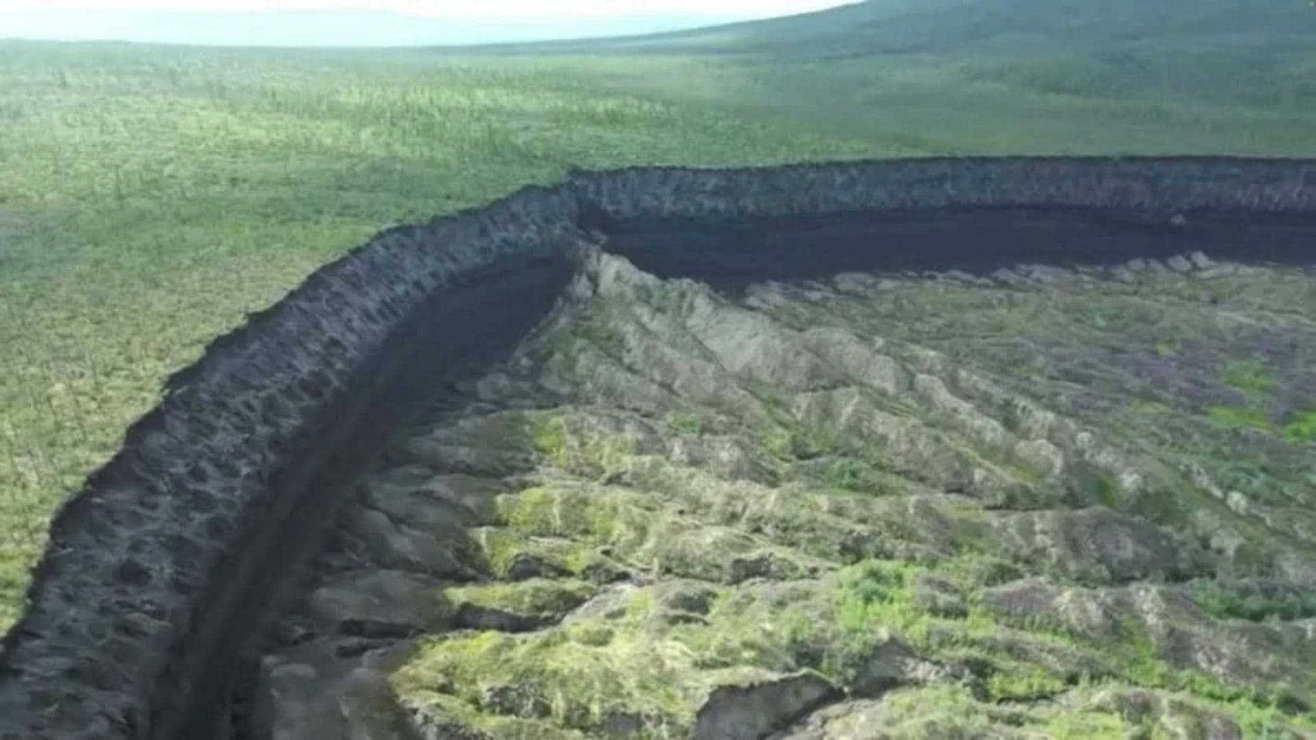 worlds largest permafrost depression batagaika bagatyka batagay increasing its size regularly risk to earth