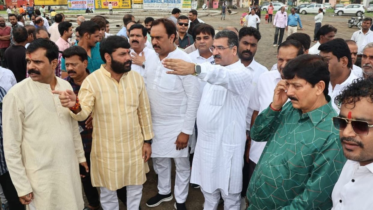 Big leaders of BJP gathered in Indore engaged in Amit Shah event