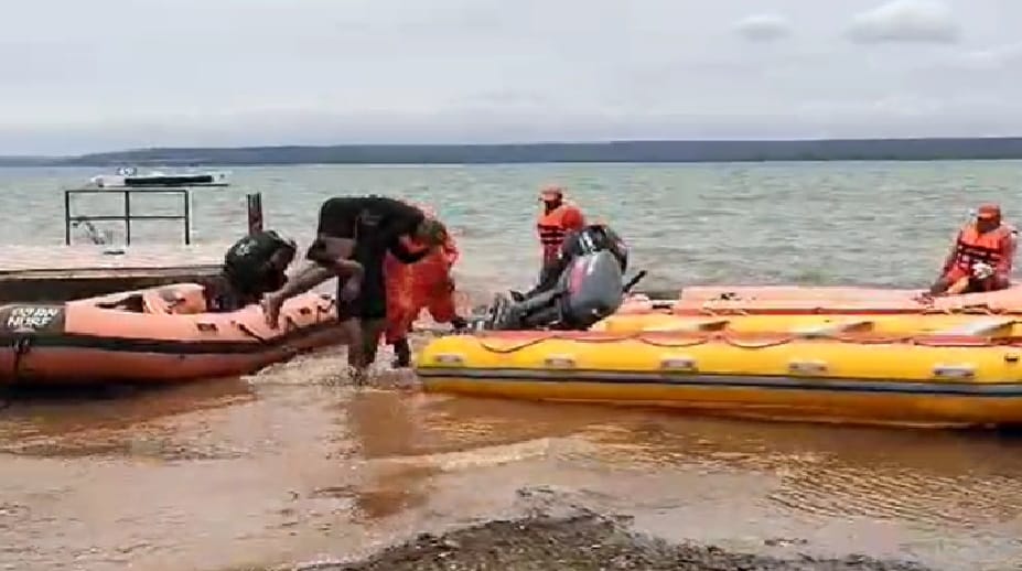 NDRF team did mock drill in jeewandayini reservoir of Balod