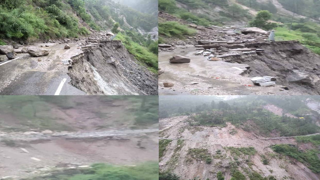 Himachal Weather: landslide in Brauni Khad at National Highway five, hundreds of roads blocked in the state, h