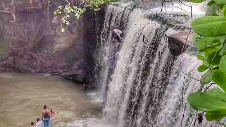 Police will take action against those who risk their lives and have fun in the waterfall and pond