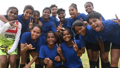Girls Olympic 2023: Players battling on the field, spectators filled with enthusiasm