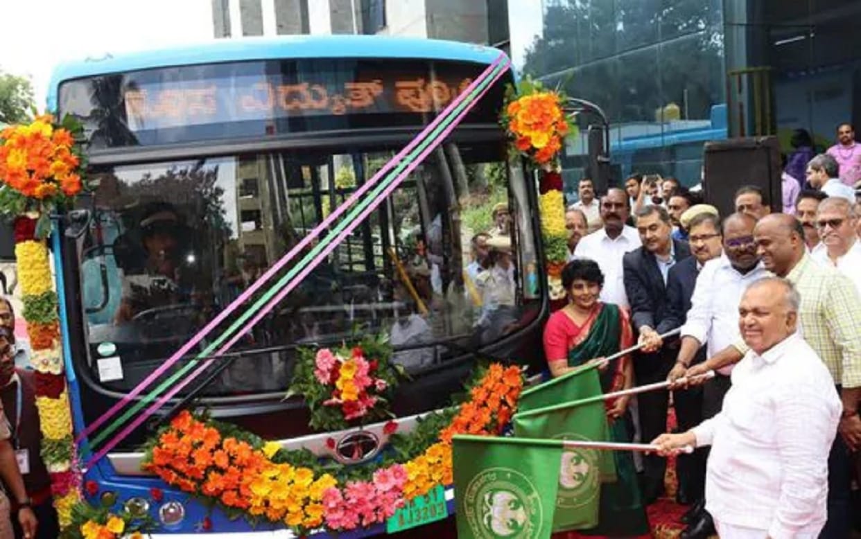 Tata smart electric bus Tata Starbus EV prototype flagged off in Bengaluru Know Details