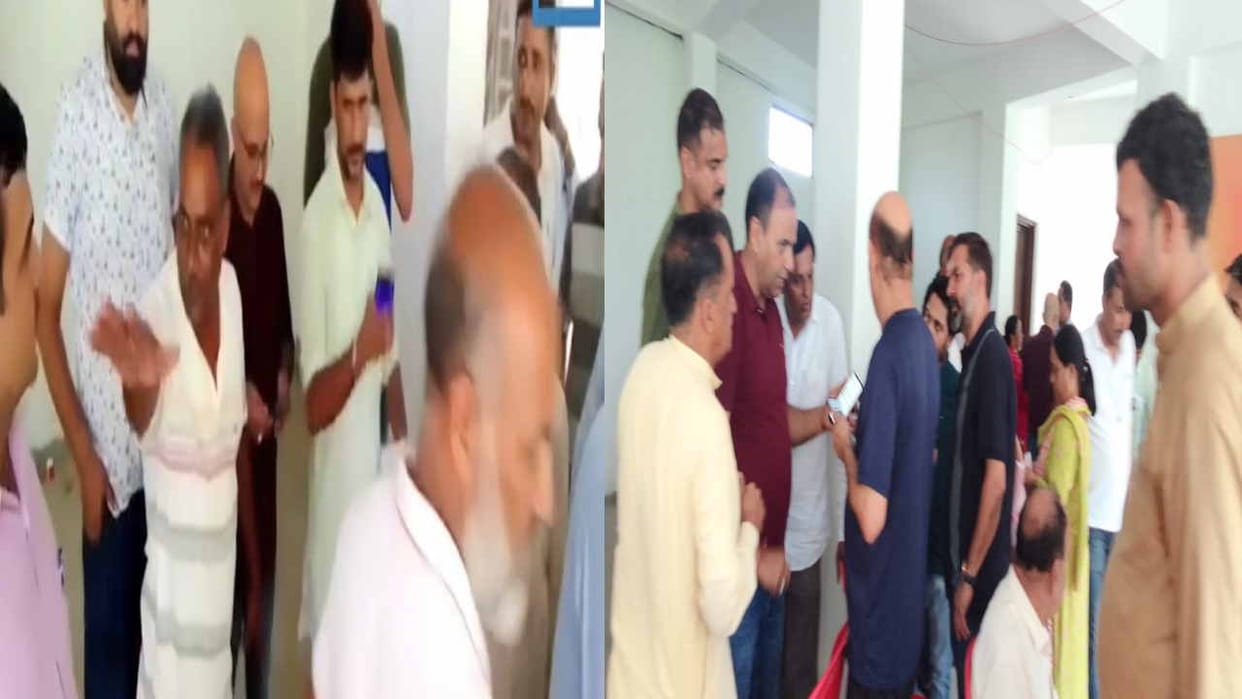 Workers clashed in Hamirpur Mandal BJP elections, showered punches on each other