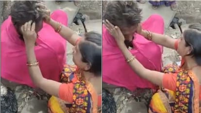 husband was found in a beggar like condition After 10 years in ballia tears in wife eyes