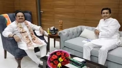 भाजपा के राष्ट्रीय अध्यक्ष जेपी नड्डा के साथ ऋतुराज सिन्हा।