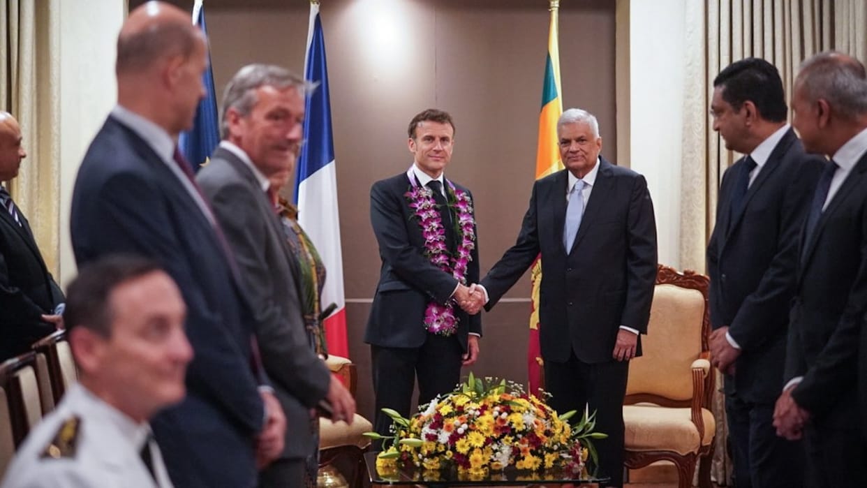 French President Macron makes 'historic' visit to Sri Lanka