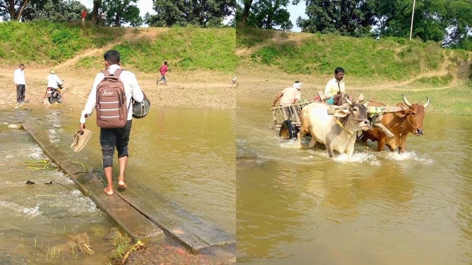 There is no main road in village Dariapur of Moradabad Kanth Vidhansabha