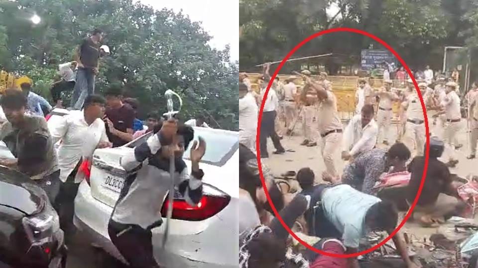 Stone pelting in Tajiya procession on the occasion of Muharram in Nangloi