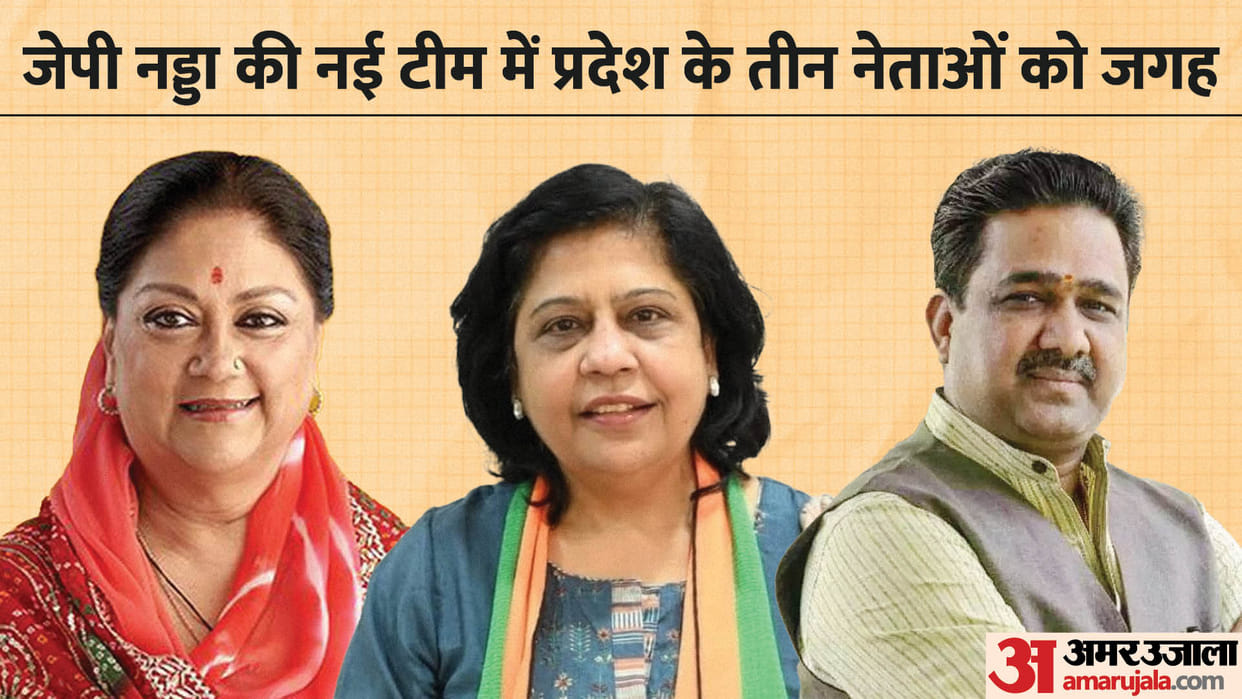 Three Rajasthan leaders including Vasundhara Raje in JP Nadda new team Lok Sabha Elections 2024