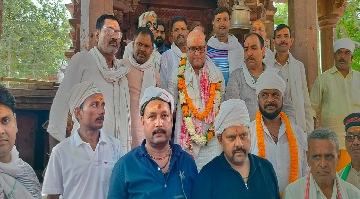 Panchkroshi Parikrama Congress leader ajai rai reached Bhimchandi after from Kardameshwar Mahadev