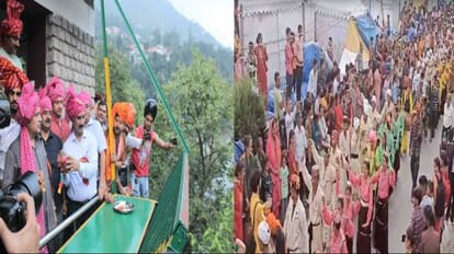 Chamba: सीएम सुक्खू ने रावी में मिंजर विसर्जित कर मेले का किया समापन, करोड़ों के लोकार्पण-शिलान्यास भी किए cm sukhvinder Sukhu immersed the minjar in Ravi and concluded the fair, dedicated 82.14 crores and also laid t