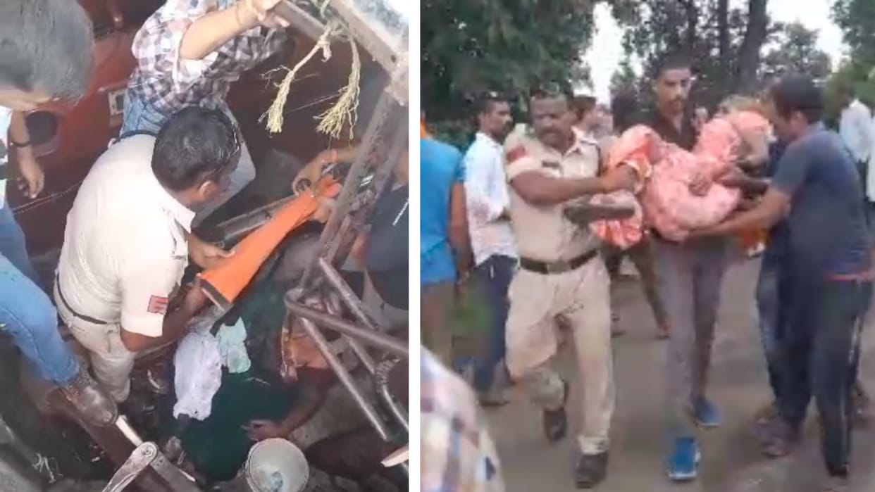 MP News: The bus going from Shahdol to Manpur overturned uncontrolled, 12 injured in the accident