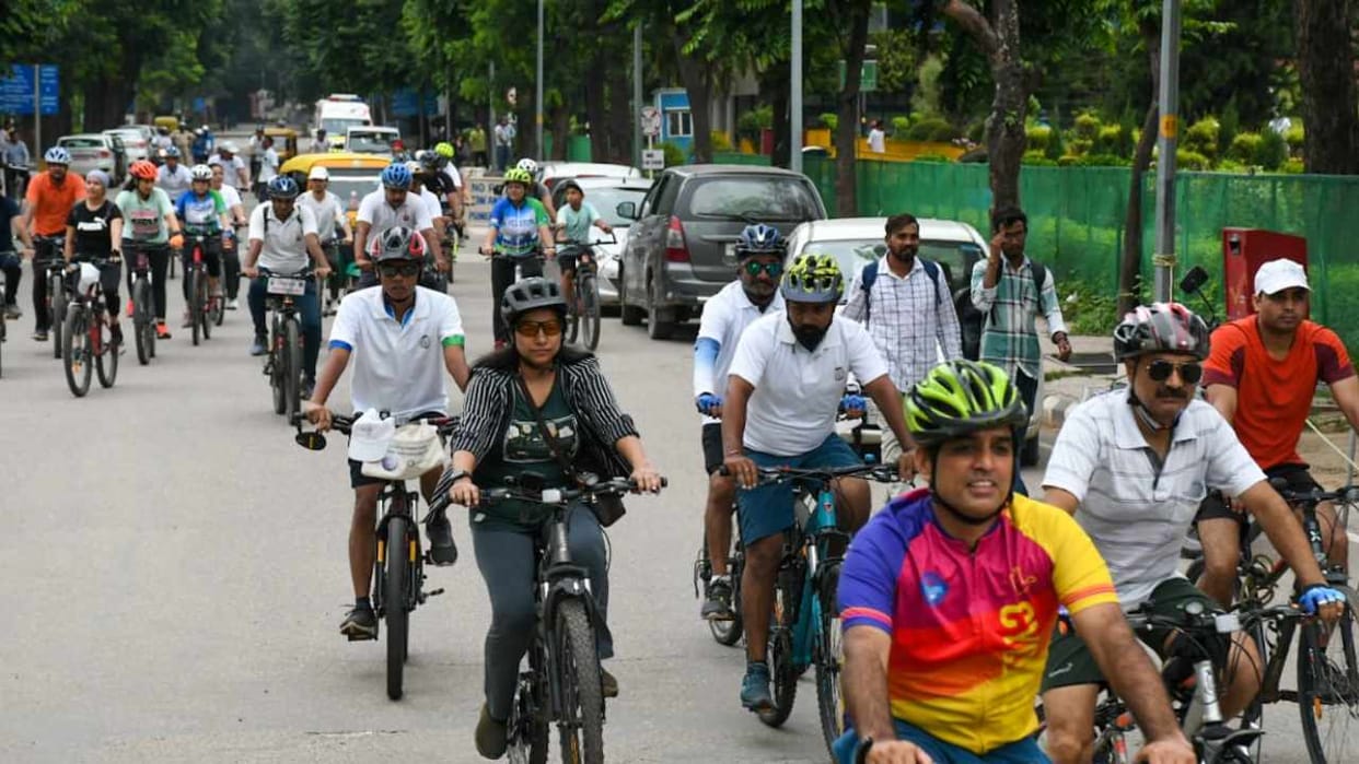 Doctors in Chandigarh gave the message of organ donation through Ride of Life