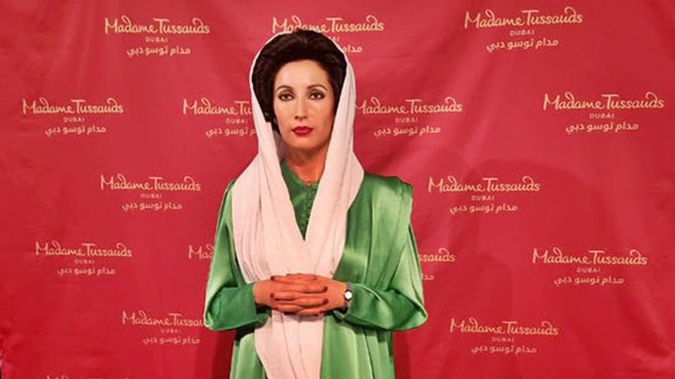 Former Pakistan PM Benazir Bhutto wax statue unveiled at Madame Tussauds Dubai