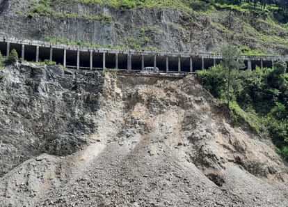 Operation Tunnel Negligence on Gangotri Highway Landslide are continuously happening behind open tunnel