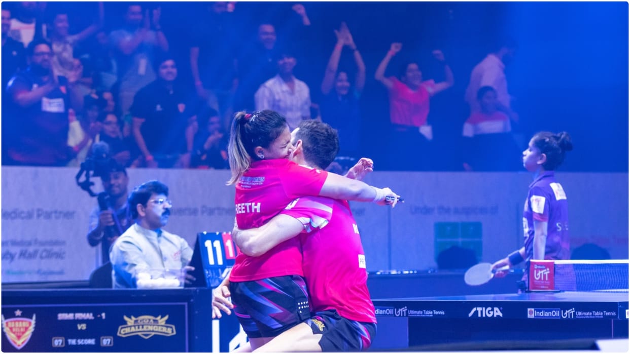 UTT 4: Goa Challengers beat Dabang Delhi 7-8, enter the final of season 4